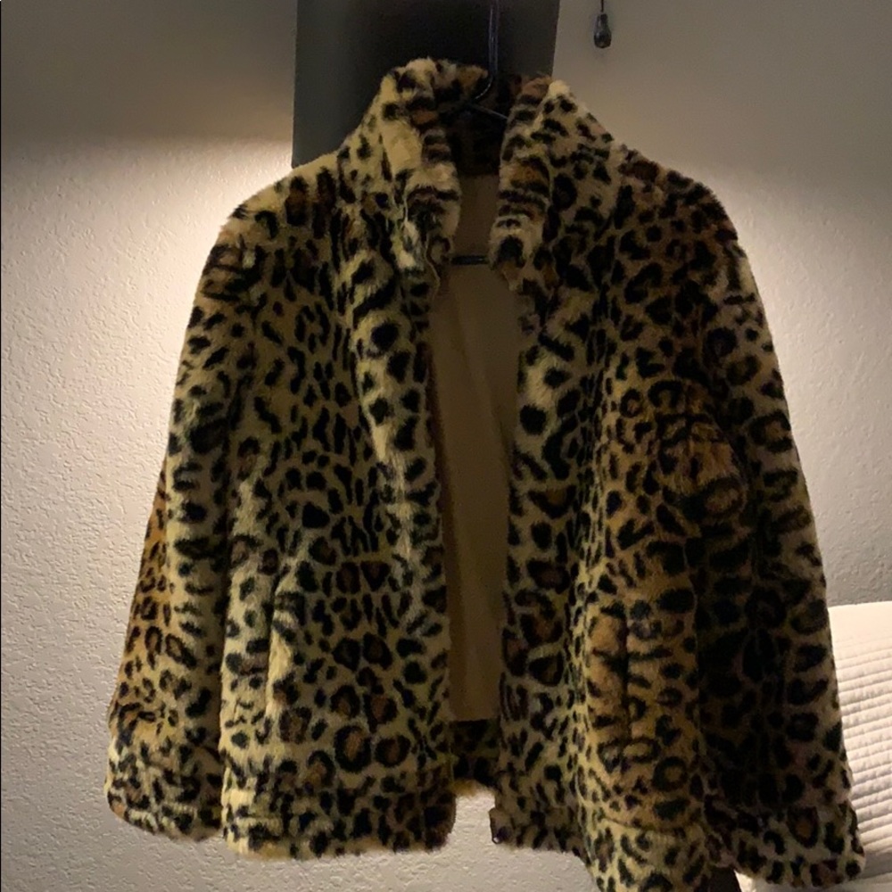 Fur Leopard coat